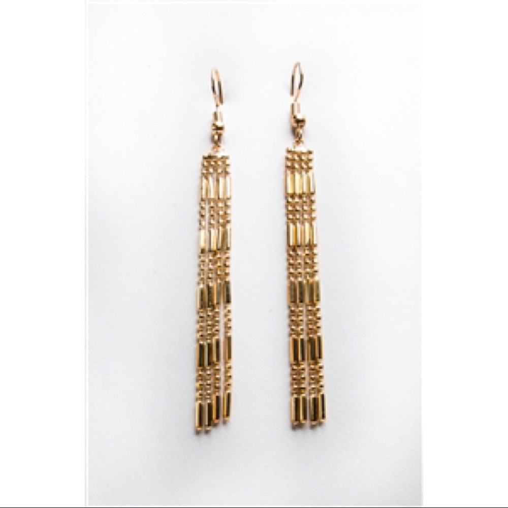 New ✨Long Tassel Alloy Hook Earrings in Color Gold